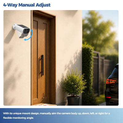 2.5K Solar WiFi Outdoor Security Camera