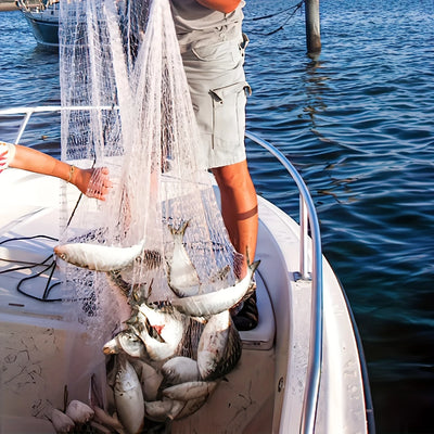 Easy-Throw Nylon Fishing Cast Net