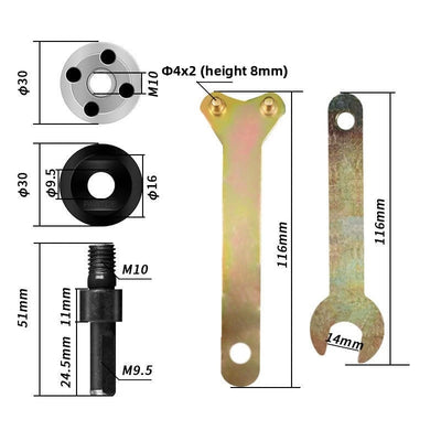 Drill to Angle Grinder Adapter Kit