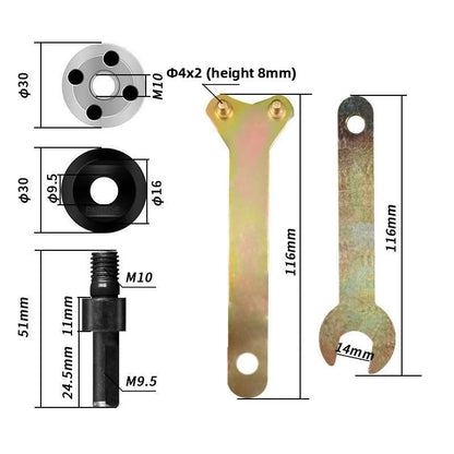 Drill to Angle Grinder Adapter Kit