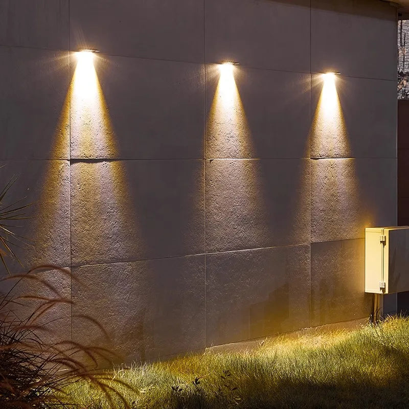 2 Pack Solar Wall Lights – 4 LED Outdoor