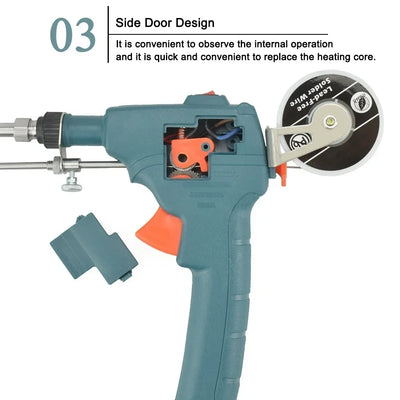 60W Automatic Soldering Gun with Wire Feeder