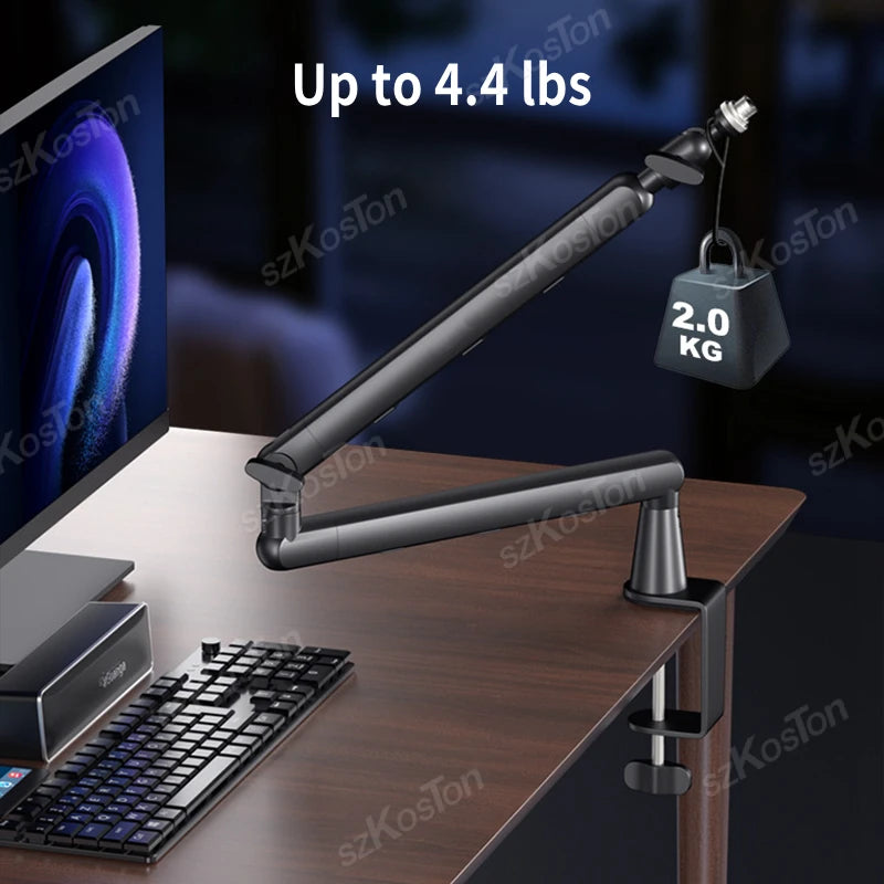 Professional Low-Profile Adjustable Microphone Boom Arm