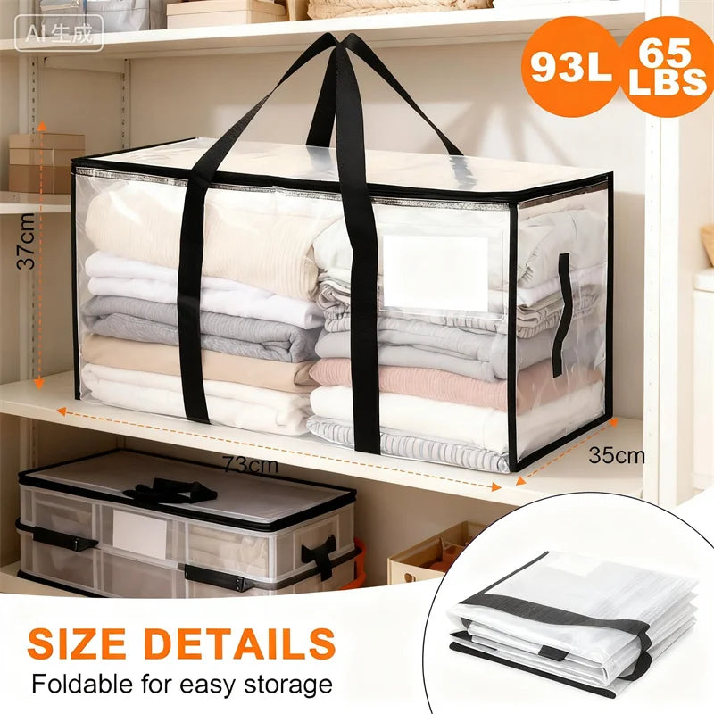 Foldable Transparent Organizer Bag