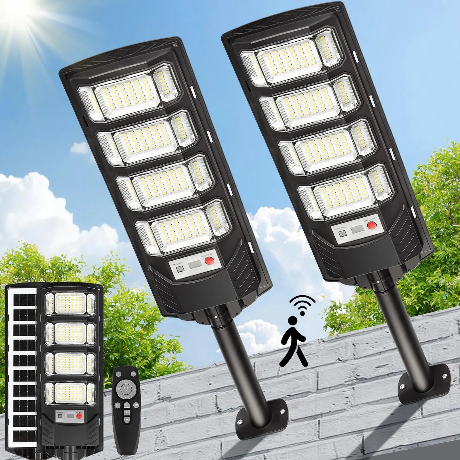 100000LM Solar Street Light IP67 Outdoor LED