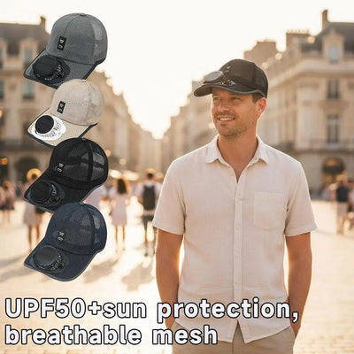 Solar Cooling Fan Hat