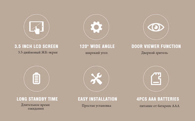 3.5" Digital Door Peephole Viewer