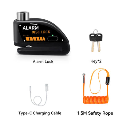 120dB Motorcycle Disc Brake Alarm Lock