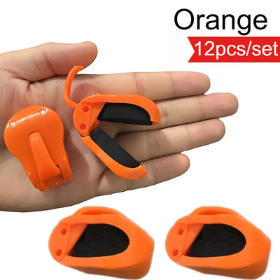 12-Piece Universal Quick-Attach Fishing Rod Holder Clips