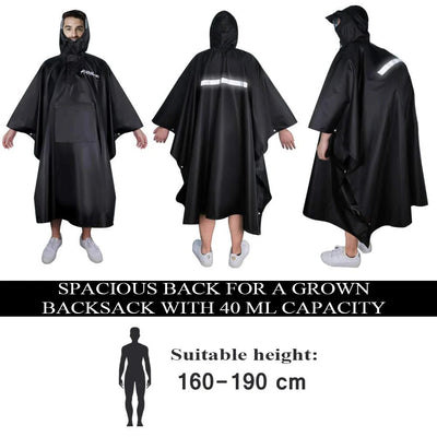 3-in-1 Military Rain Poncho Shelter