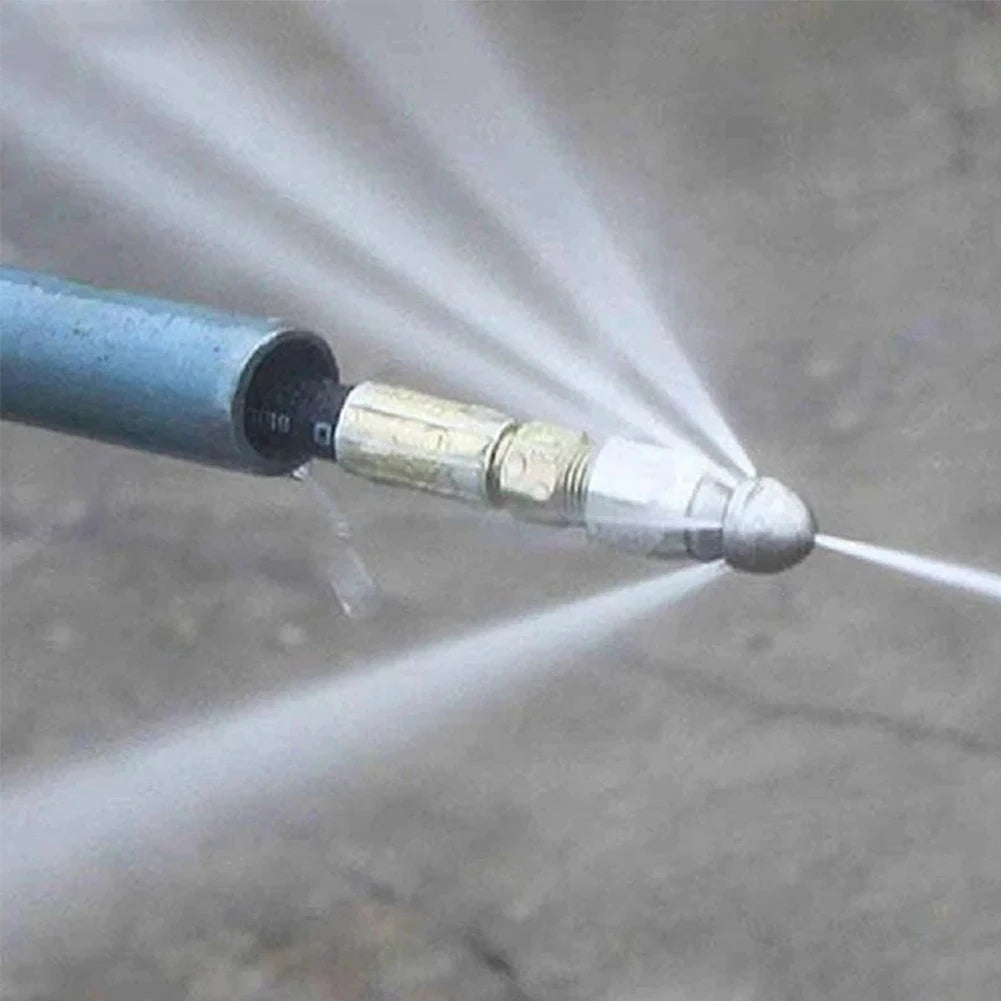 Stainless Steel Sewer Jetter Nozzle (1/4" Quick Connector, 5000 PSI)