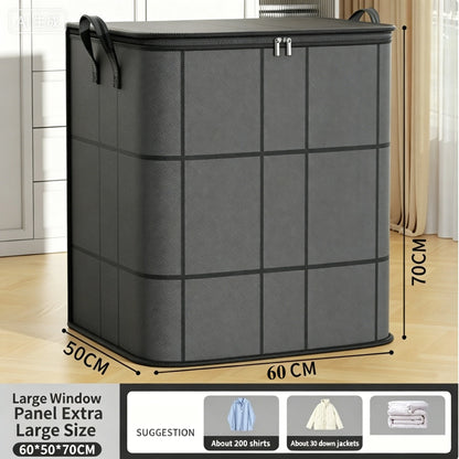 Large Foldable Storage Bag with Double Zipper