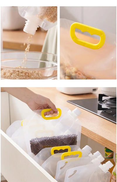 4-Pack Airtight Food Storage Bags (New)