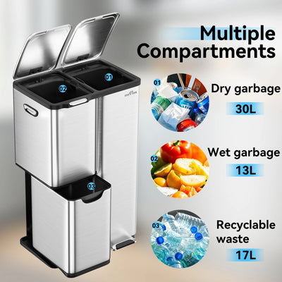 mVm 60L Sorting Trash Can