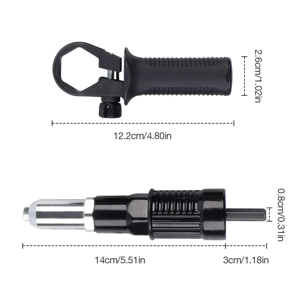 Quick Rivet Gun Drill Adapter