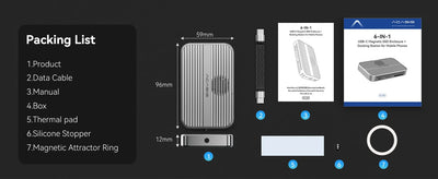 Magnetic M.2 NVMe SSD Dock (SSD Not Included)