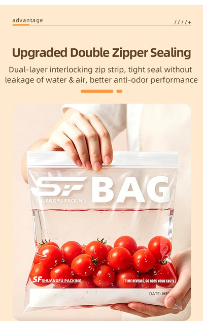 Reusable Double-Seal Food Storage Bags