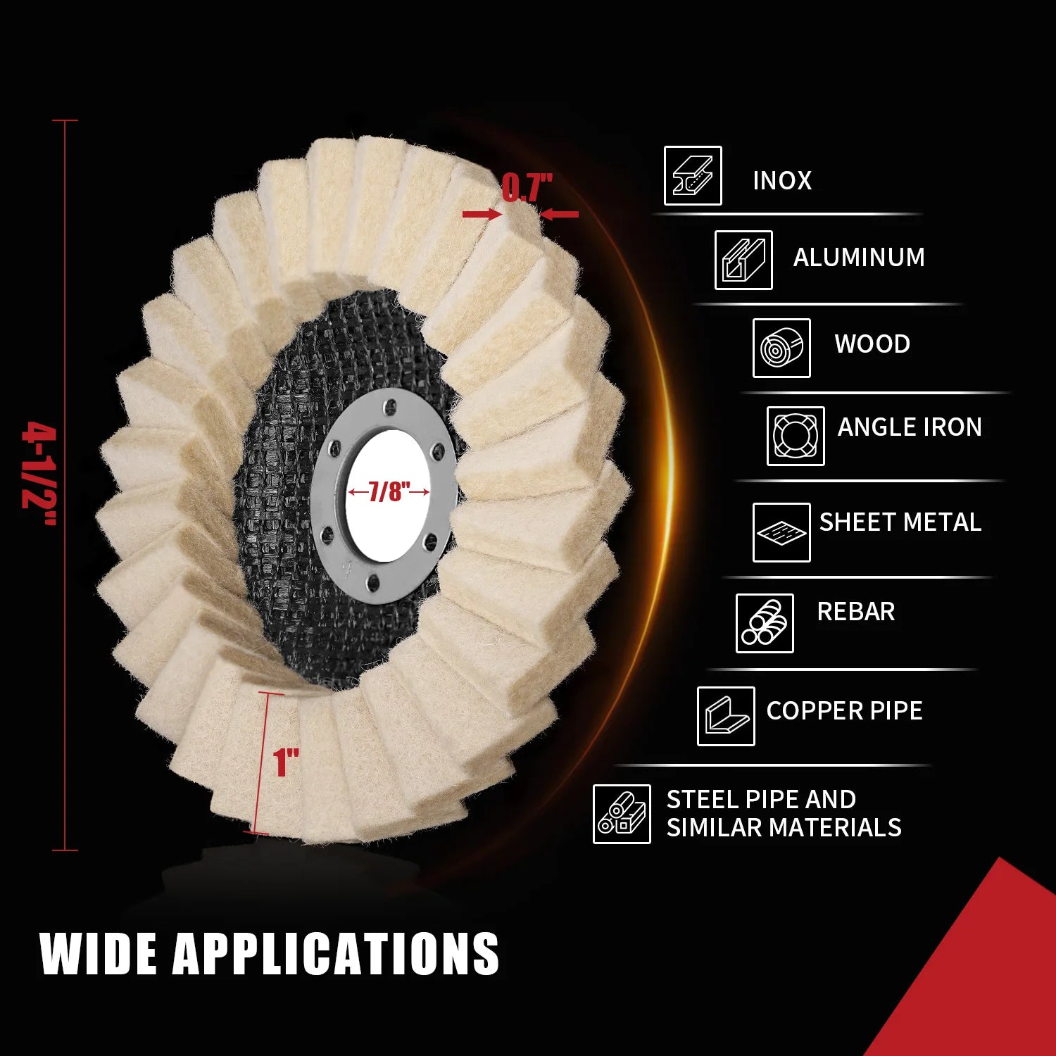 Wool Polishing Wheel Disc (K)