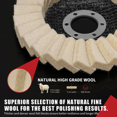 Wool Polishing Wheel Disc (K)