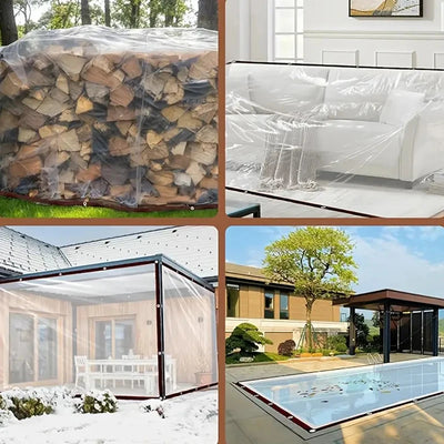 Clear Waterproof Garden Tarp Cover