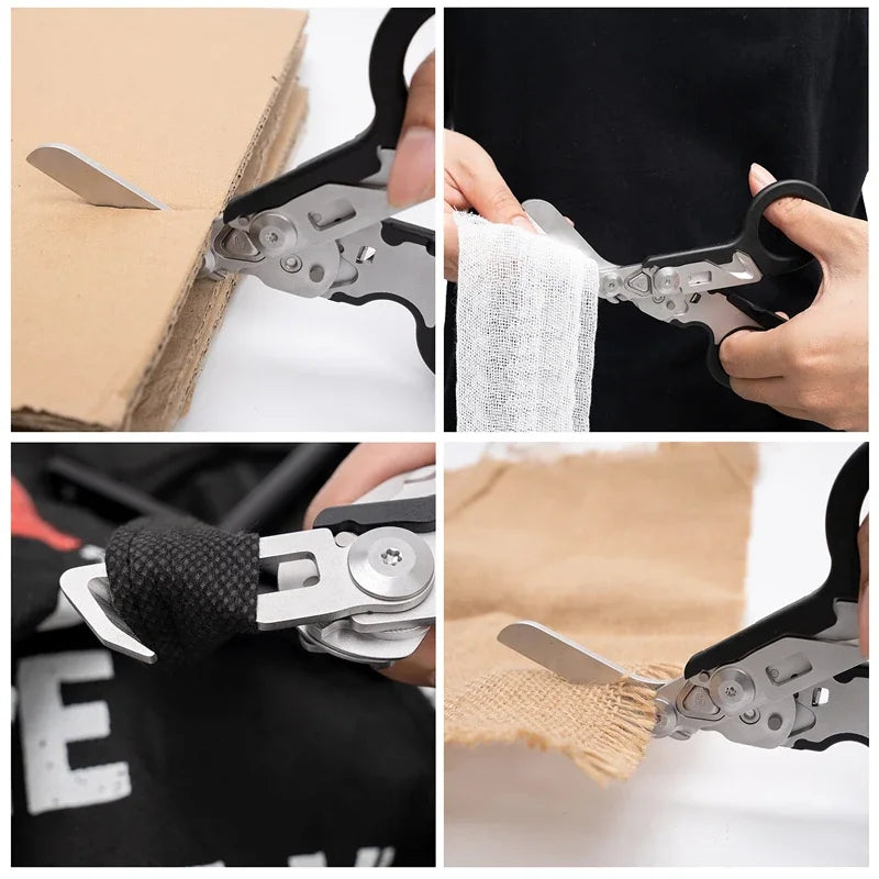 6-in-1 Foldable Emergency Rescue Scissors