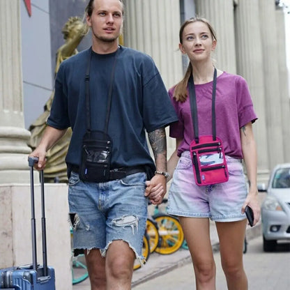 RFID Travel Neck Wallet Pouch