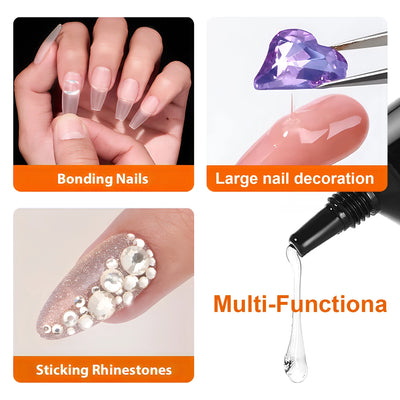 Gel adhesivo sólido para uñas postizas