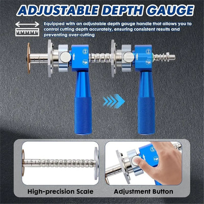 Internal Pipe Cutter Tool for PVC Pipe with Adjustable Depth Gauge