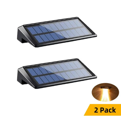 2 Pack Solar Wall Lights – 4 LED Outdoor
