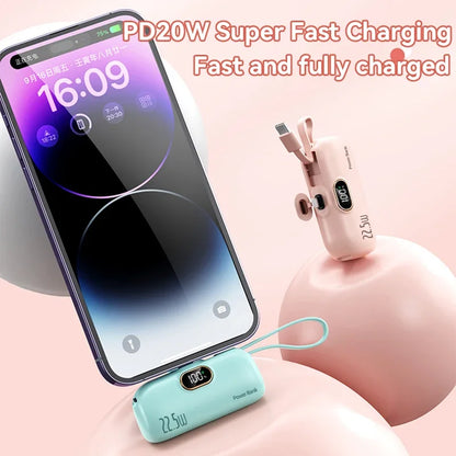 Mini Capsule Power Bank 22.5W Fast Charging