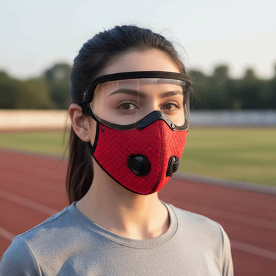 Cycling Face Mask with Goggles (N)