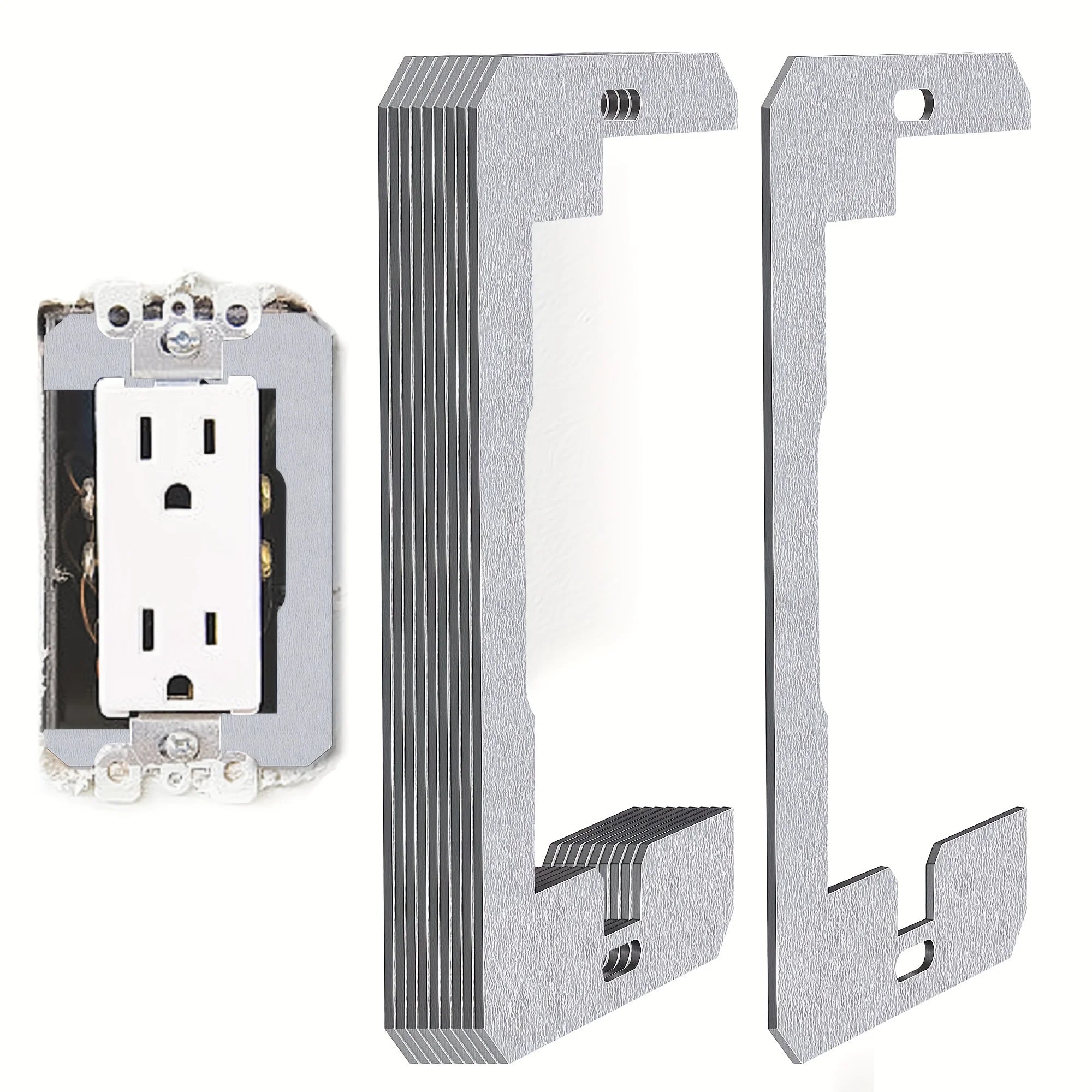 4-Pack Self-Leveling Outlet Box Adjustment Plate Spacers