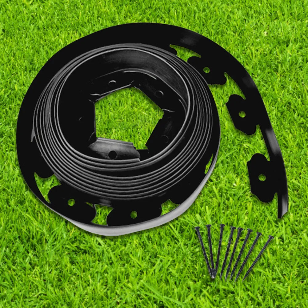 Garden Lawn Edging Border Kit with Spikes
