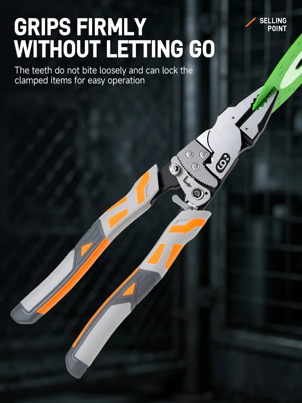 Self-Locking Ratchet Wire Cutter Pliers