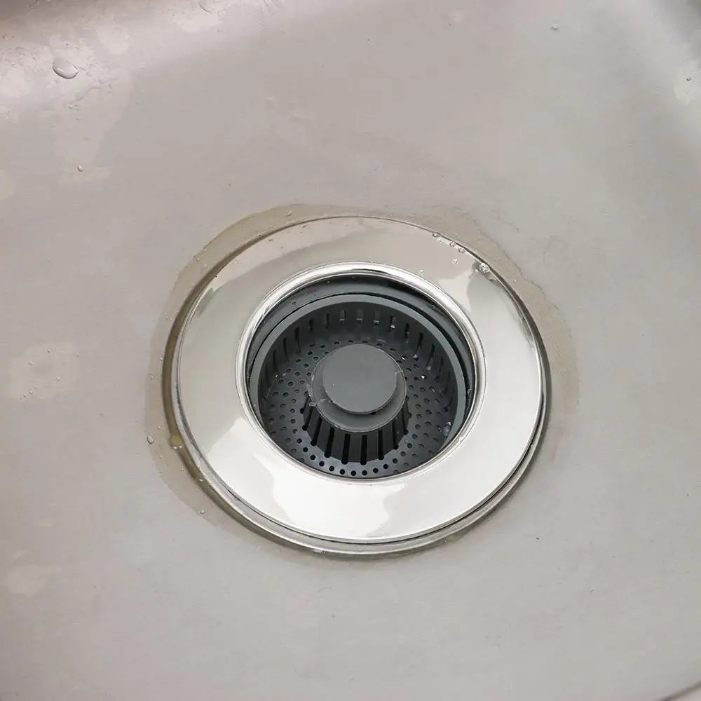 3-in-1 Kitchen Sink Drain Strainer & Stopper