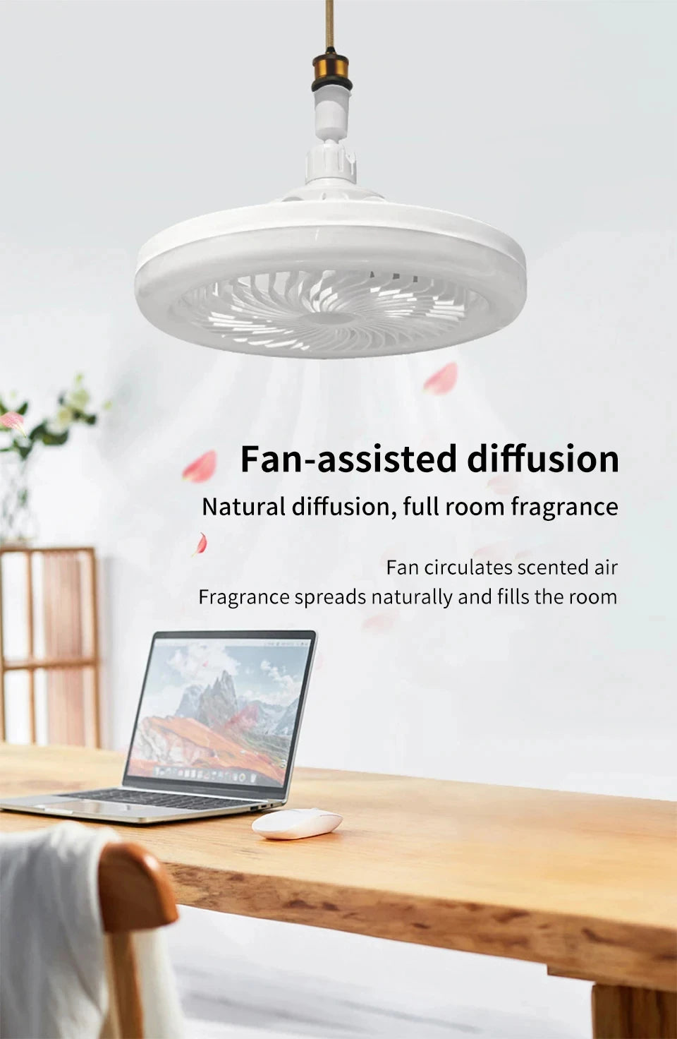 LED Ceiling Fan Light - 19cm