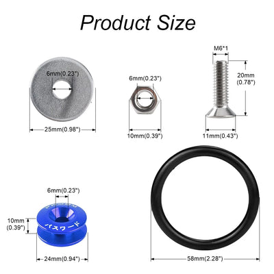 Universal Aluminum Quick-Release Bumper Fastener Kit
