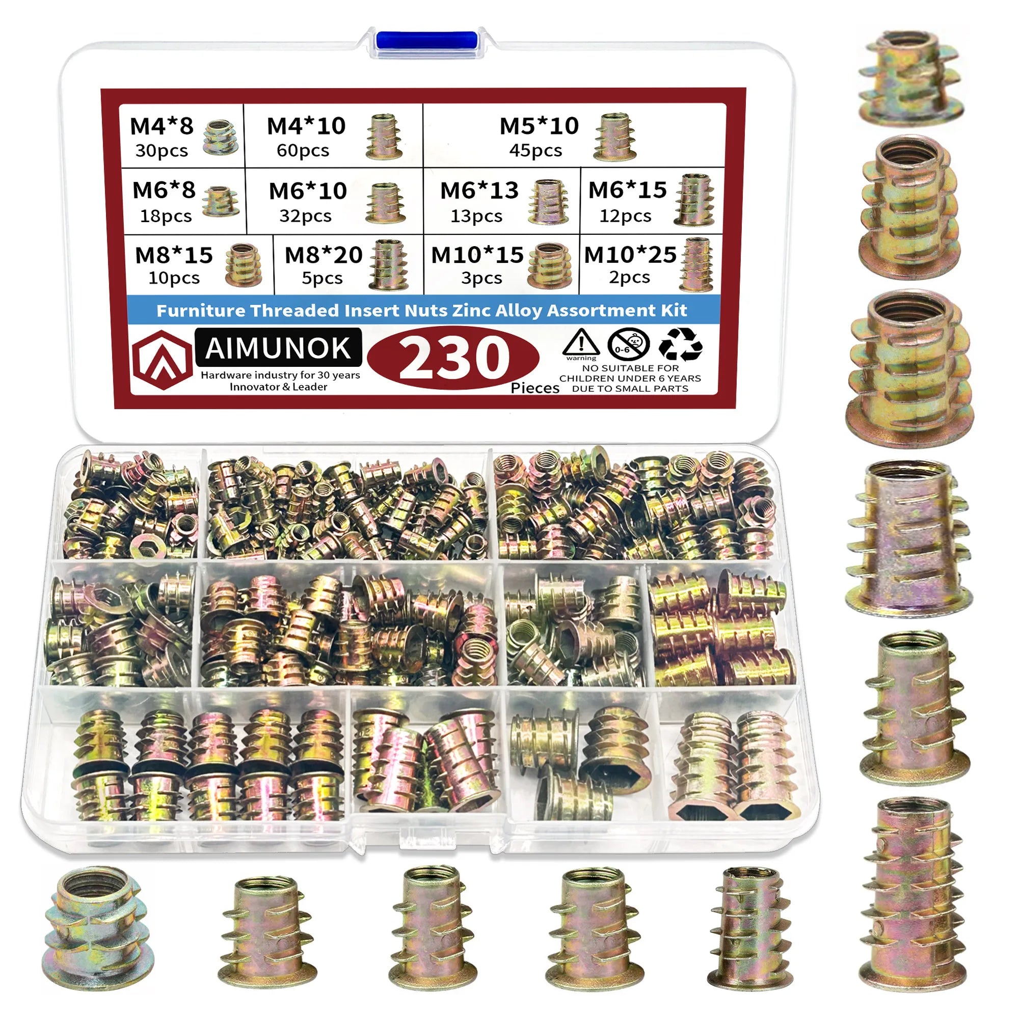 Threaded Inserts Nuts