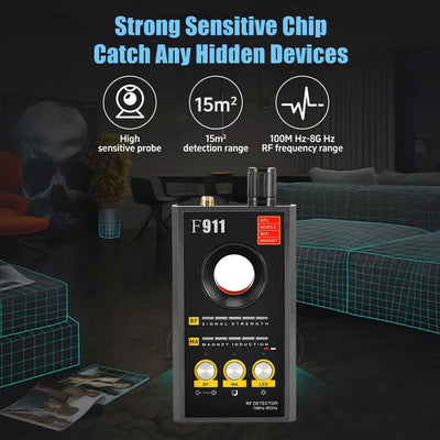 3-in-1 Hidden Camera & RF Signal Detector