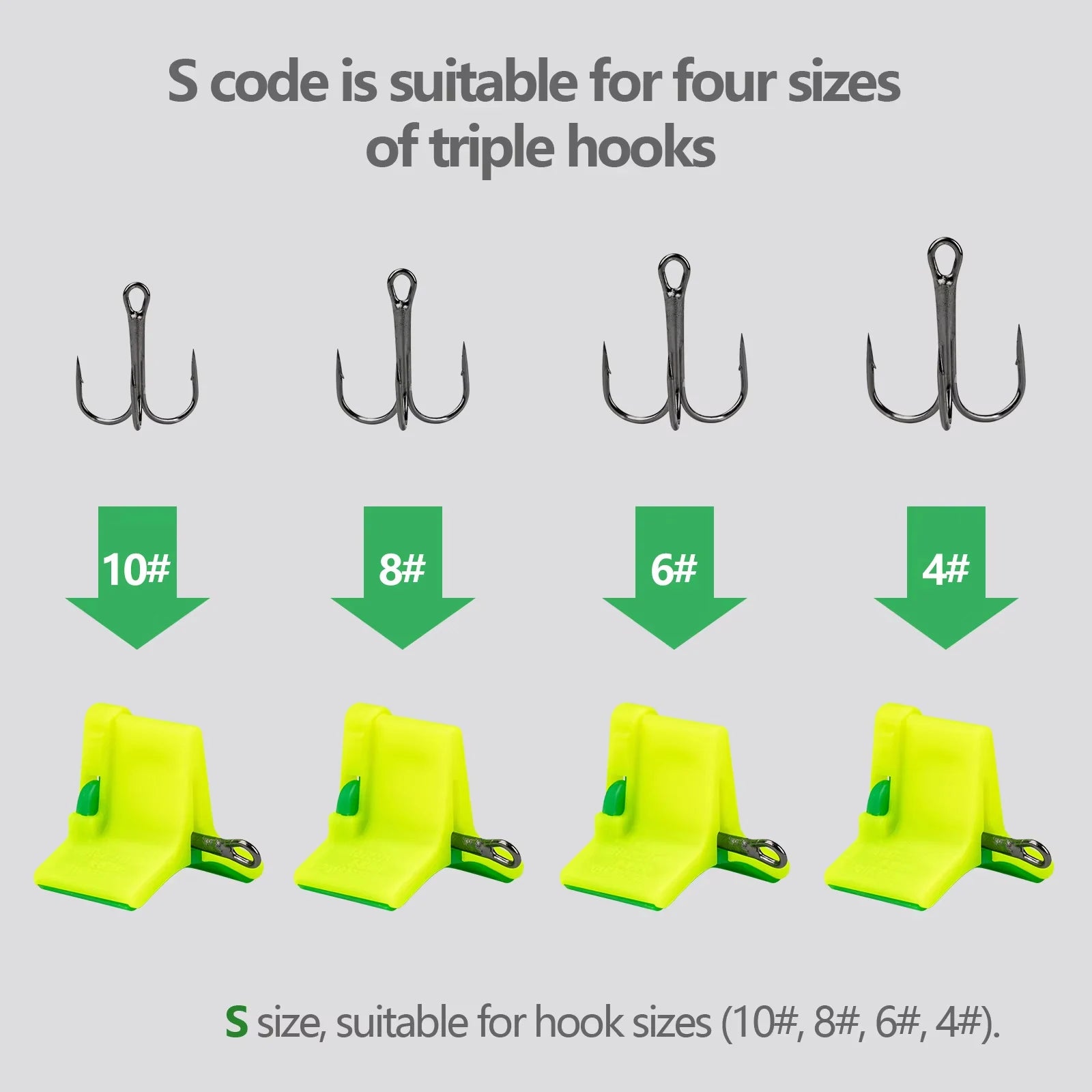 10-Piece Safety Treble Hook Covers & Bonnet Protectors