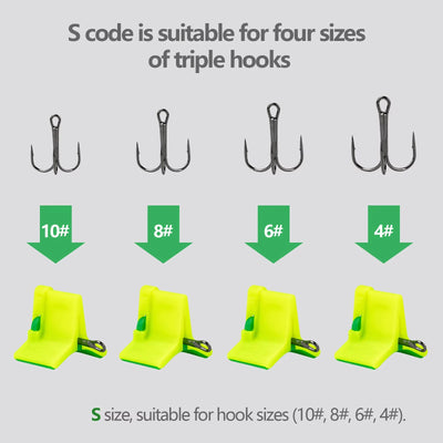 10-Piece Safety Treble Hook Covers & Bonnet Protectors