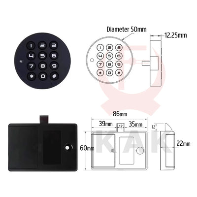 Electronic Keypad Cabinet & Locker Lock