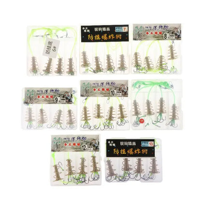 4PCS Explosive Carp Spring Hook Set