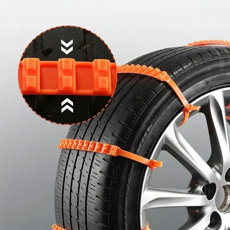Emergency Car & Motorcycle Tire Anti-Skid Straps