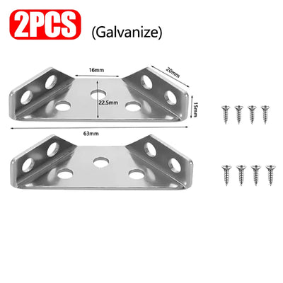 90° Corner Brackets with Screws