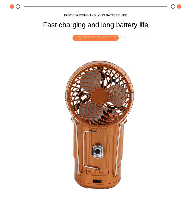 Multi-Function Solar Fan Light