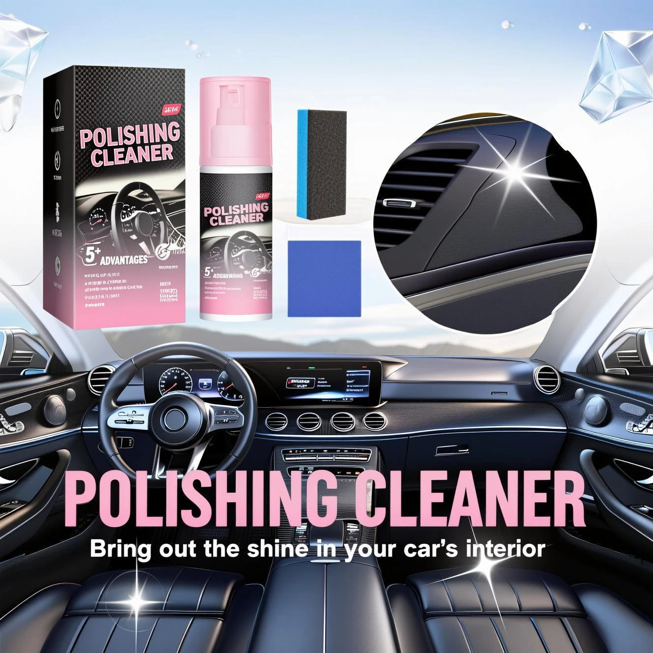 Car Interior Polishing Cleaner