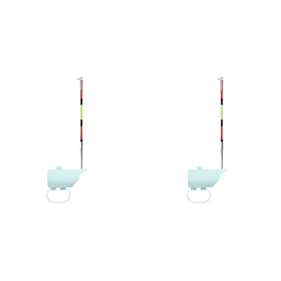 Waterproof Electronic Fish Bite Alarm with LED Light & Sound Alert (1/2 Pack)