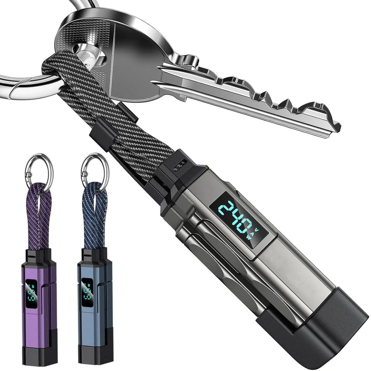 4-in-1 65W Keychain Charging Cable