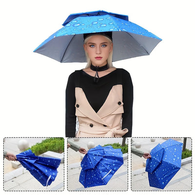 Double Layer Umbrella Fishing Hat